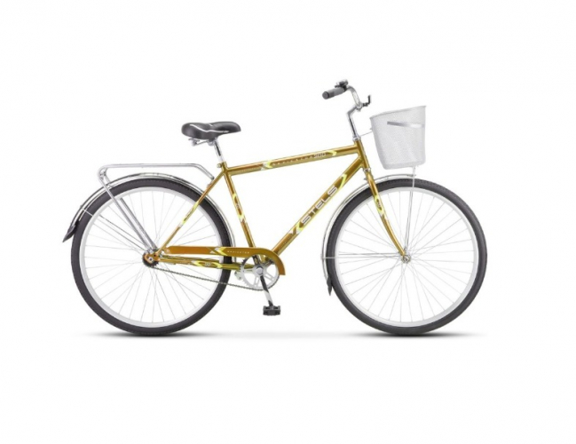  Фото 28" Велосипед STELS Navigator-300 Z010 (С) Gent, рама сталь 20, с корзиной, светло-коричневый